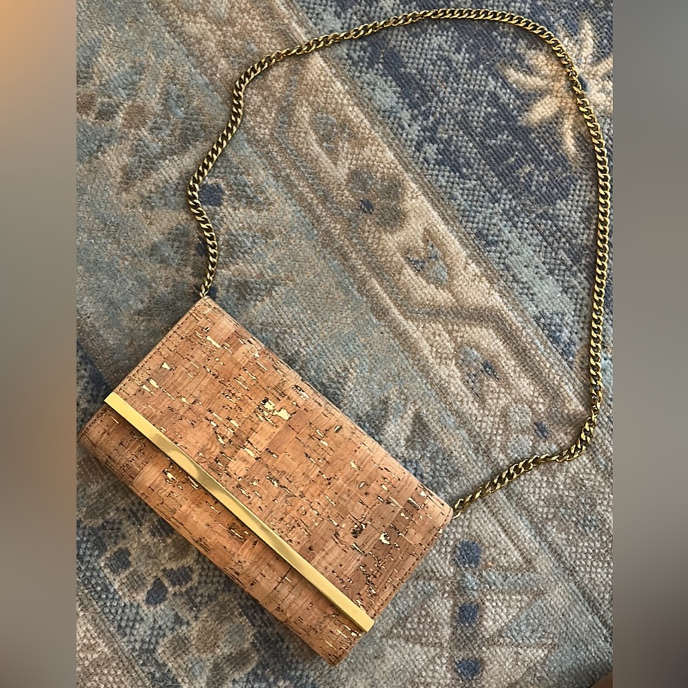 New J.Crew clutch purse with removeable chain strap